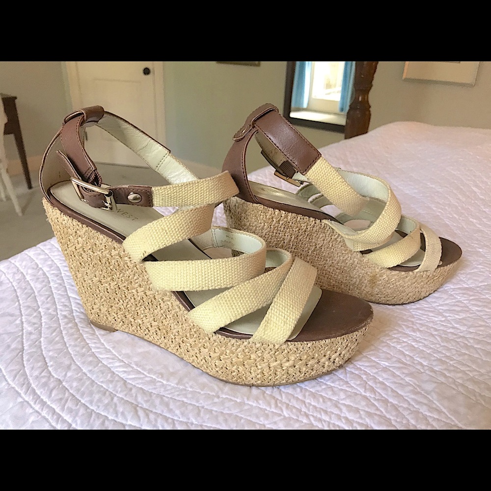 Nine West Strappy Wedges